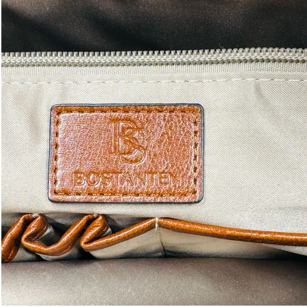 Bostanten Leather Laptop‎ Tote Briefcase Work Bag Multi Compartment Shoulder Bag